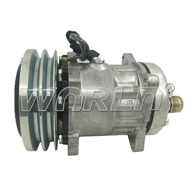 Universal Truck AC Compressor 12V Air Conditioner Pumps 7H15 2PK สำหรับ Caterpillar New Holland