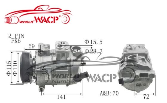 DCP32045 รถยนต์ 7SEU เครื่องพัดลมสําหรับ Audi A3 สําหรับ VW Golf WXAD025