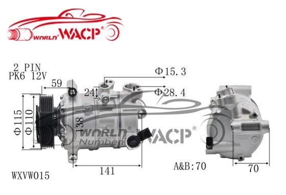 5N0820803 5N0820803C เครื่องปรับอากาศรถยนต์ สําหรับ VW Golf7 สําหรับ Audi A3 สําหรับ Skoda Fabia สําหรับ Seat WXVW015