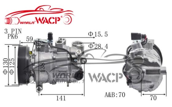 4GD820803M 4GD260805E เครื่องบดอากาศอัตโนมัติ สําหรับ Audi A6/Q7 สําหรับ VW 2.5/3.0 C7PA WXAD033