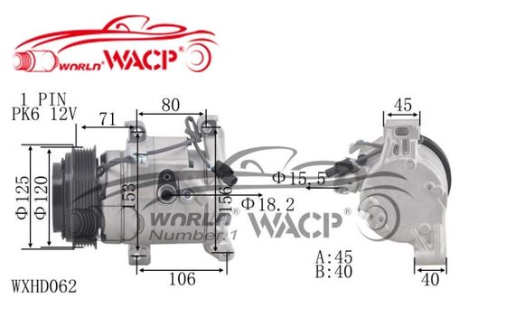 AC เครื่องปรับอากาศ Compressor 388005FAT112M6 สําหรับ Honda Civic WXHD062