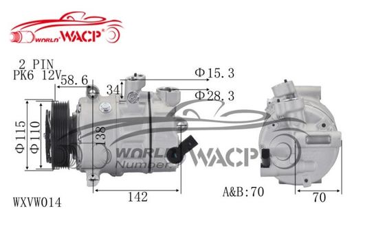 DCP32045 1K0820803G ความแม่นยําสูง สําหรับ Audi A3 สําหรับ VW Golf6 สําหรับ Caddy สําหรับ Skoda Octavia เครื่องปรับอากาศ WXVW014