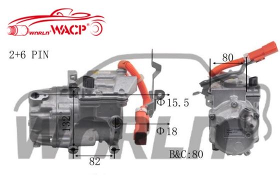 OEM 042200082084 0422000621 คอมเพรสเซอร์แอร์รถยนต์ไฟฟ้า สำหรับ Toyota Prius สำหรับ Lexus CT200H 1.8 WXHB004