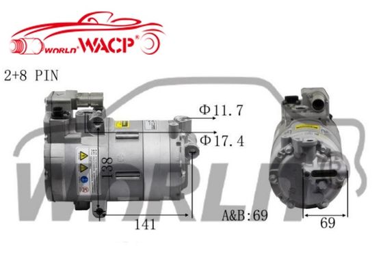 64526998210 รถไฟฟ้า AC Compressor HVCC33 รถไฟฟ้า AC Electric Compressor สําหรับ BMW 3/X1/I3 WXHB019