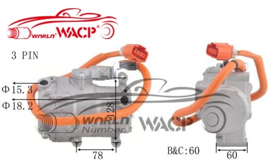 OEM 8837047010 700510539 คอมเพรสเซอร์เครื่องปรับอากาศไฟฟ้า ES18C สำหรับ Toyota สำหรับ Priusi W1 W2 1.5 WXHB002