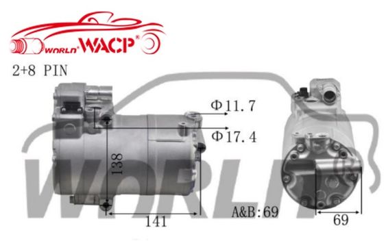 64526998210 รถไฟฟ้า AC Compressor สําหรับ BMW 2/3/5/7/I3/I8 มินิ Countryman WXHB019A